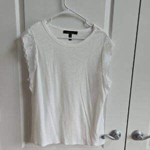 White House Black Market Tank Top w/ Lace Trim